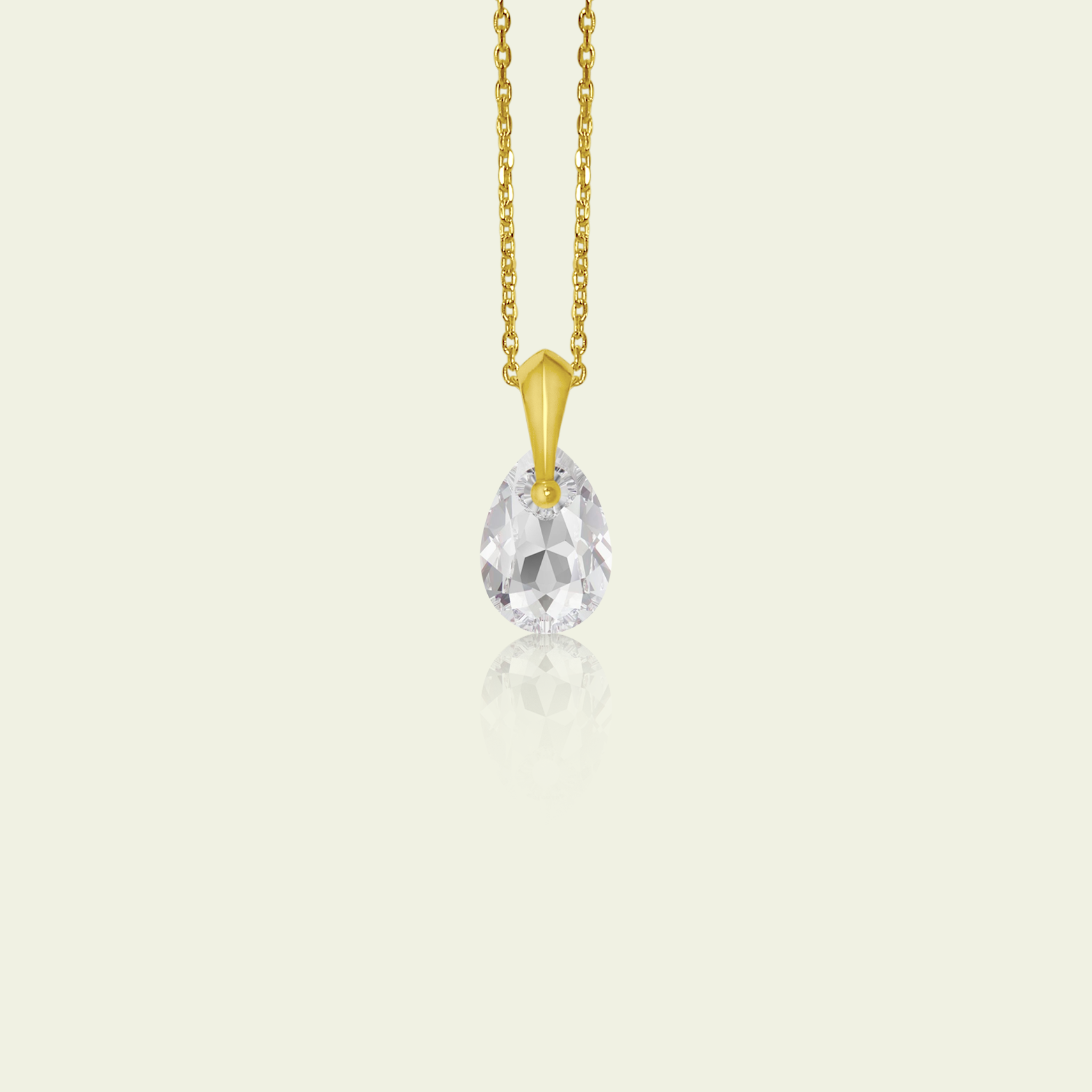 April - Original Swarovski Birthstone & Chain