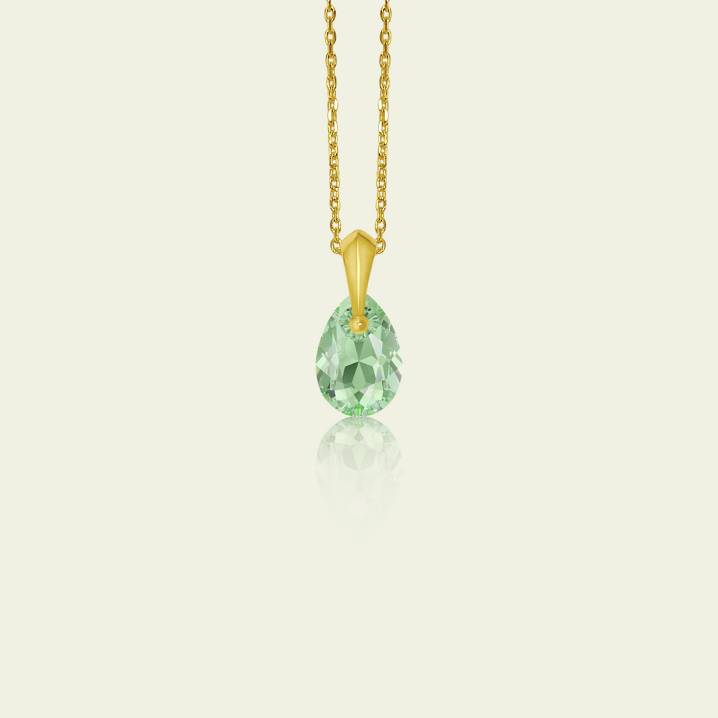 August - Original Swarovski Birthstone & Chain