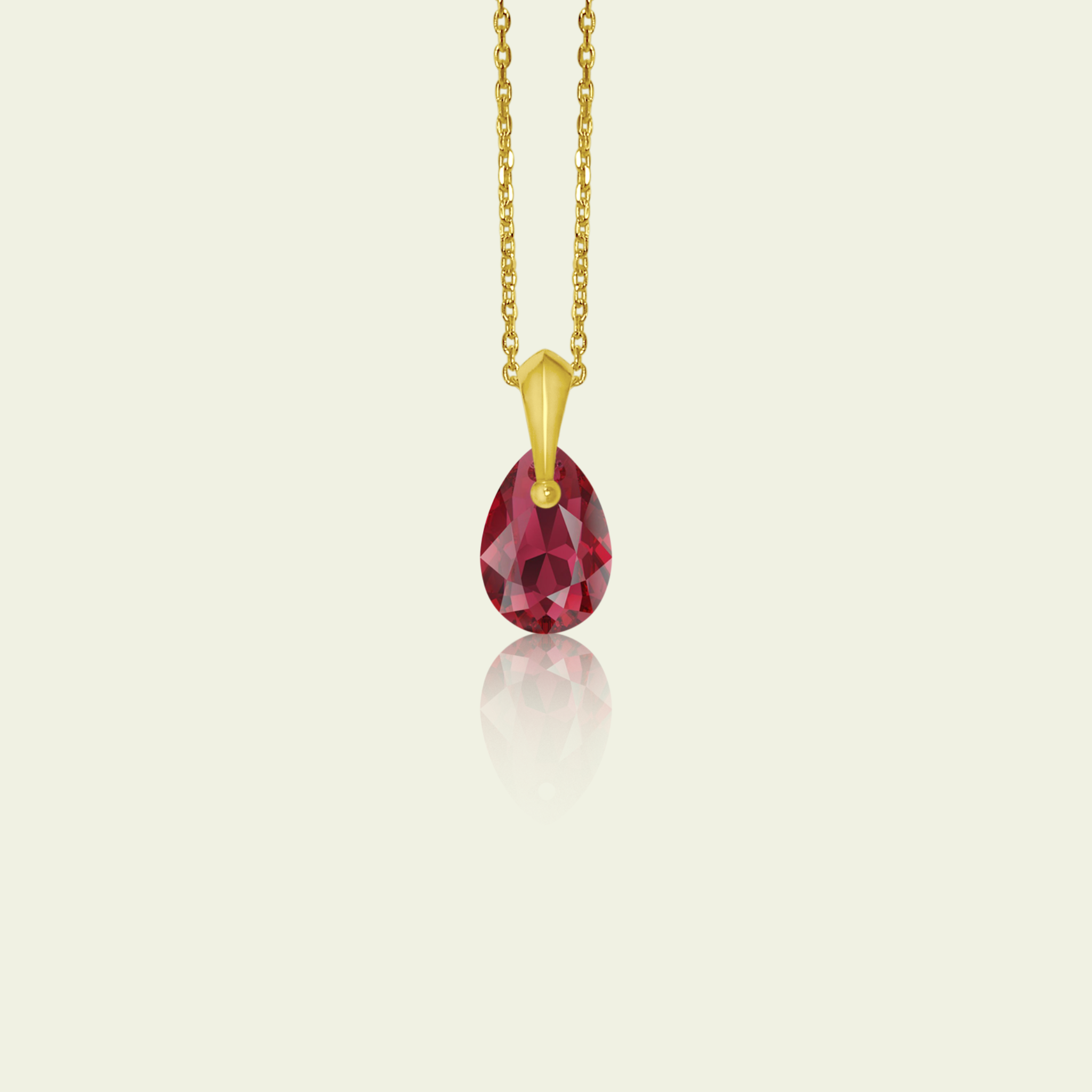 January - Original Swarovski Birthstone & Chain