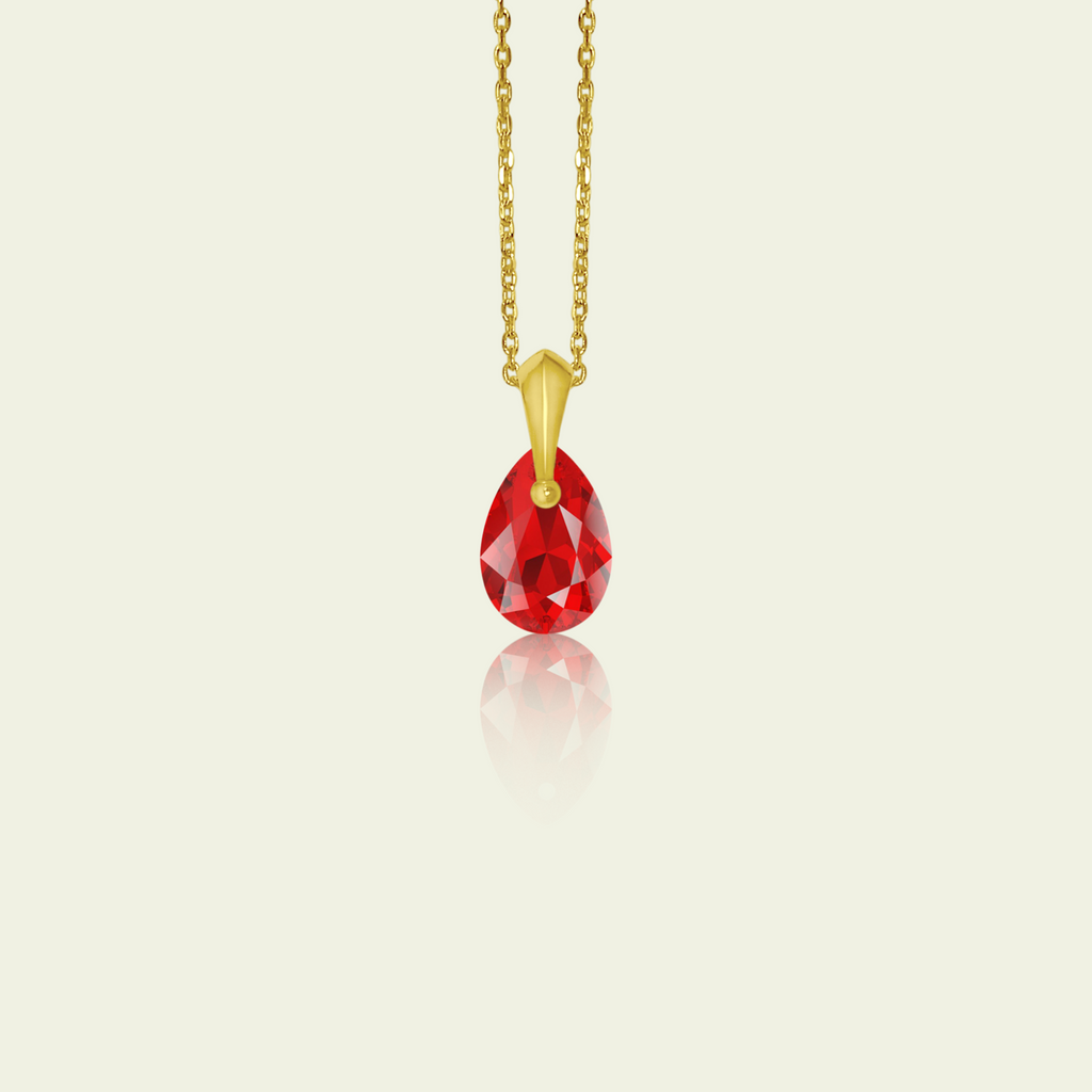 July - Original Swarovski Birthstone & Chain
