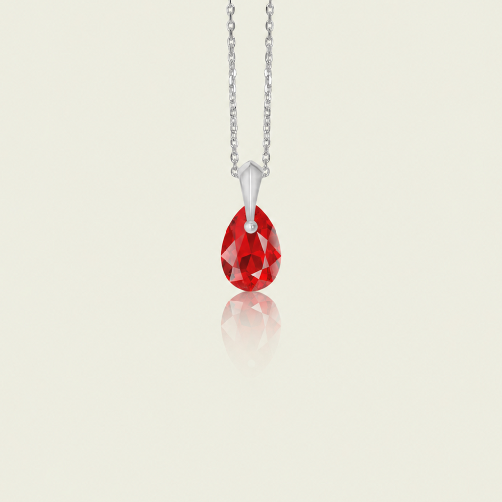 July - Original Swarovski Birthstone & Chain