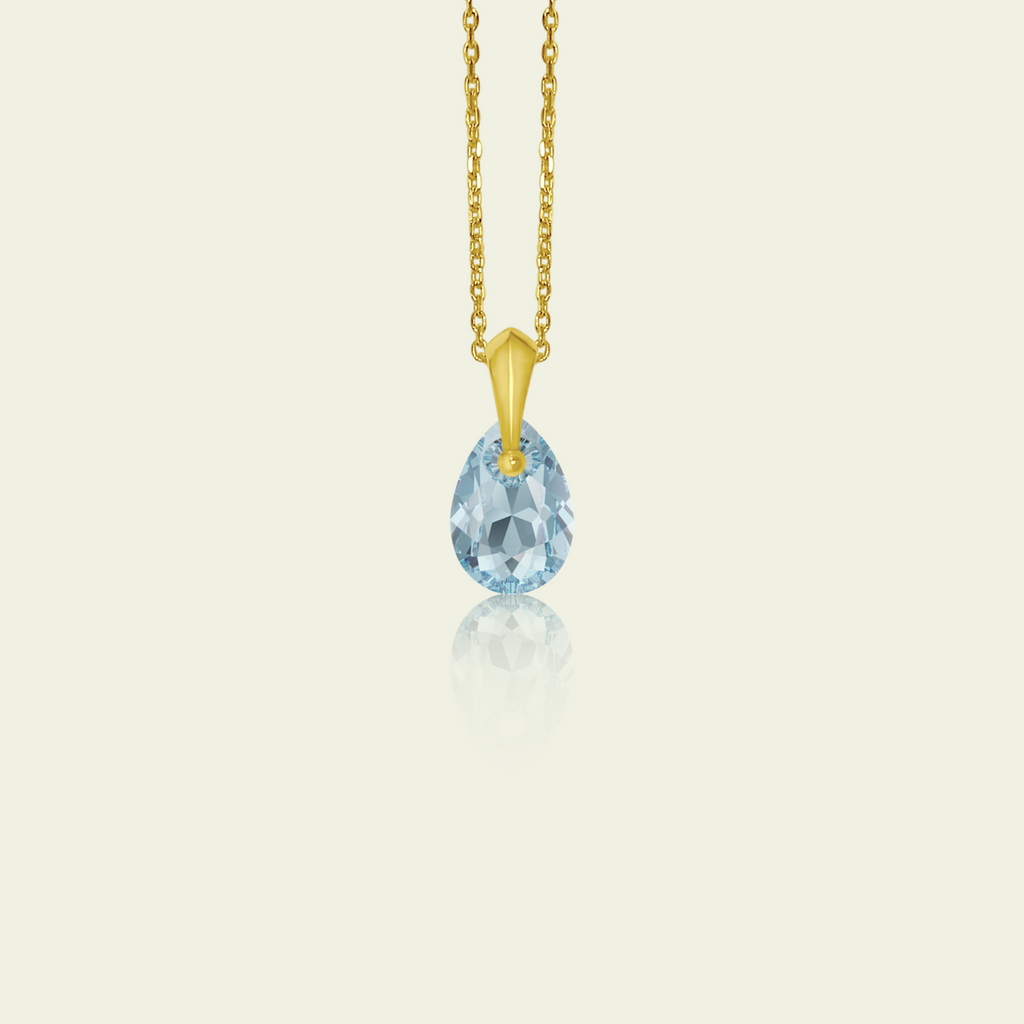 March - Original Swarovski Birthstone & Chain