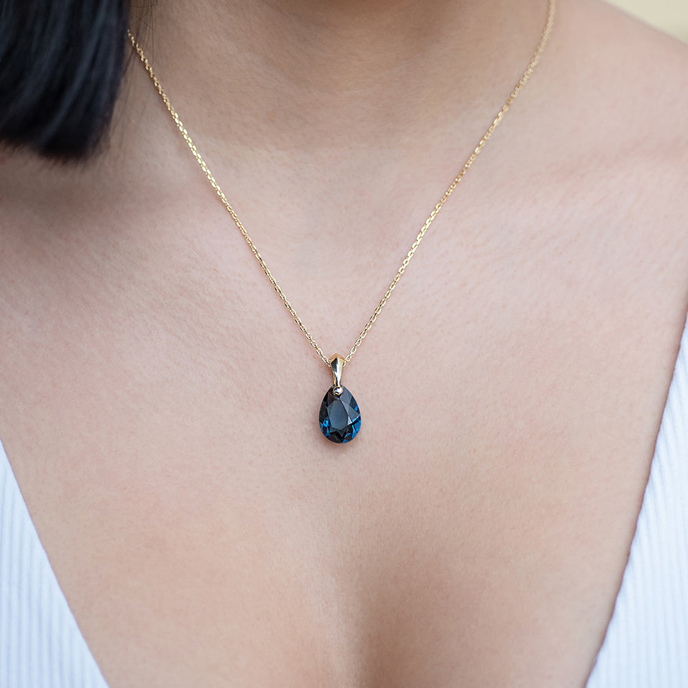 September - Original Swarovski Birthstone & Chain