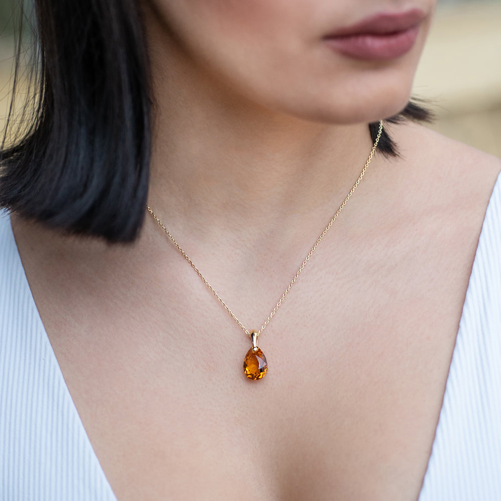November - Original Swarovski Birthstone & Chain