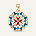 Silver 925 - Maltese Cross Pendant - Gold Plated