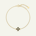 Silver 925 - Maltese Cross Bracelet - Gold Plated