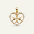 Silver 925 - Maltese Cross Pendant - Gold Plated