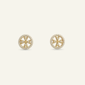 Silver 925 - Maltese Cross Earrings - Gold Plated