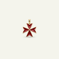Silver 925 - Maltese Cross Pendant - Gold Plated