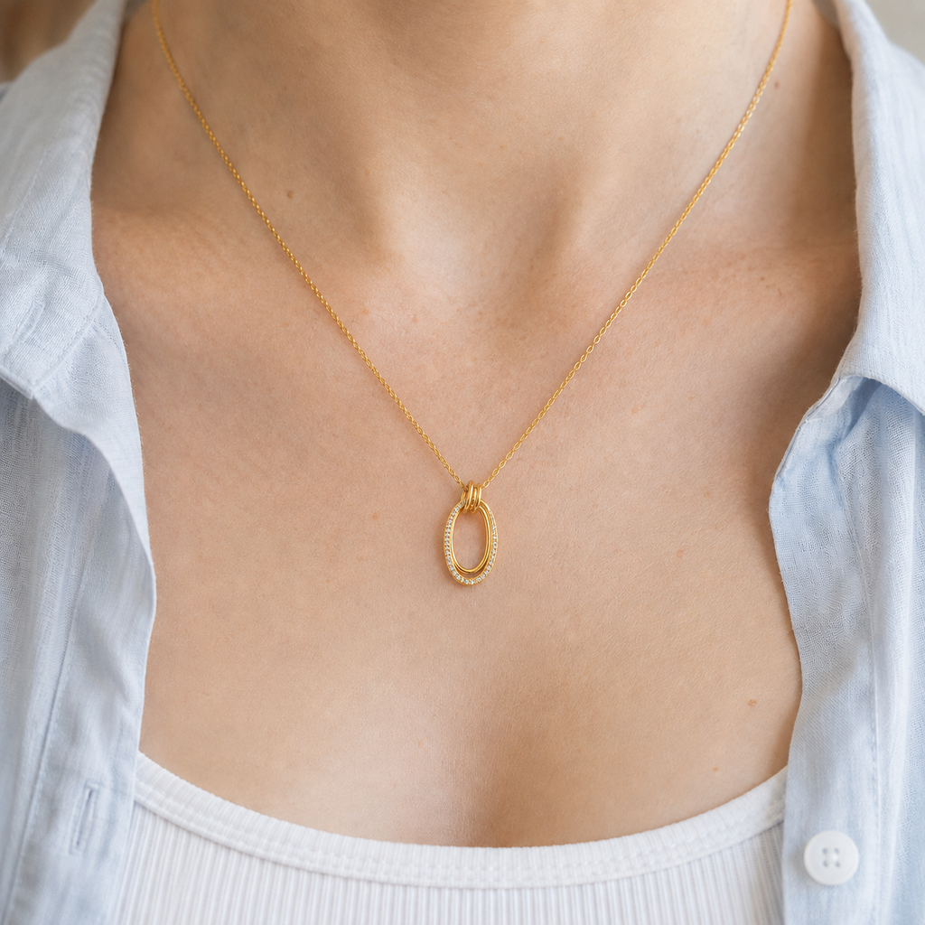 925 Sterling Silver in 18k Gold Plating