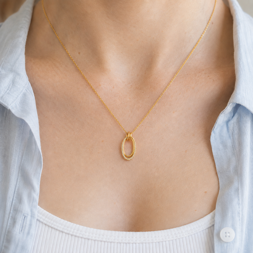 925 Sterling Silver in 18k Gold Plating