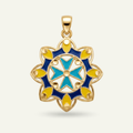 Silver 925 - Maltese Cross Pendant - Gold Plated