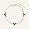 Silver 925 - Maltese Cross Bracelet - Gold Plated