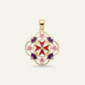 Silver 925 - Maltese Cross Pendant - Gold Plated