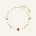Silver 925 - Maltese Cross Bracelet - Gold Plated