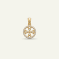 Silver 925 - Maltese Cross Pendant - Gold Plated