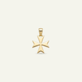 Silver 925 - Maltese Cross Pendant - Gold Plated